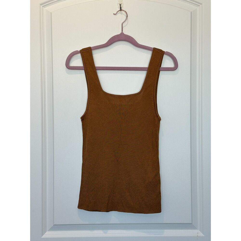 NWT Madewell MacLaine Sweater Tank Light Brown Size XXS